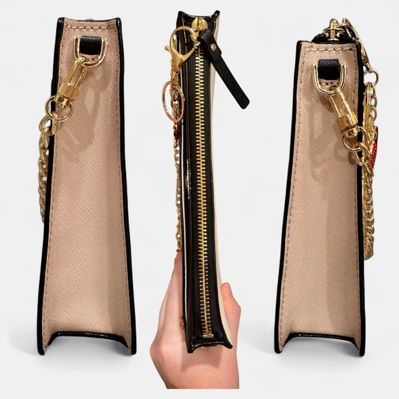 Kate Spade Clutch Shoulder Bag with Charm Chain and Dusty - Picture 4 of 8